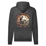 heat wave rider motorcycle mikina na zips, sivá