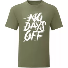 no days off zelená tričko