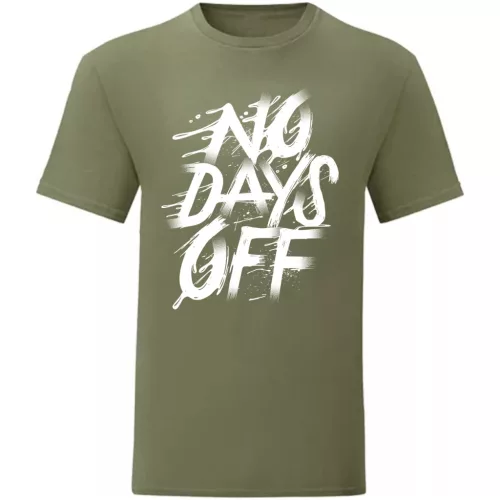 no days off zelená tričko