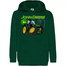 detský sveter tractor zelená - zelený