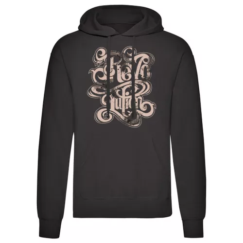 revolution čierna sveter s klokaním vreckom