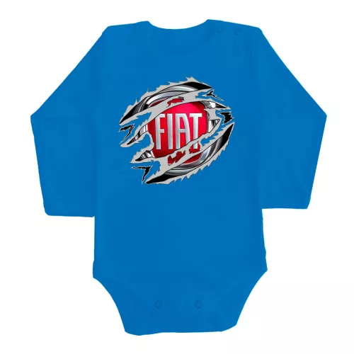 fiat modrá dlhý rukáv dojčenské body