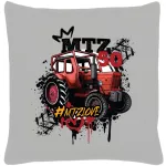 mtz 50 šedý bavlnený vankúš (mtz love)