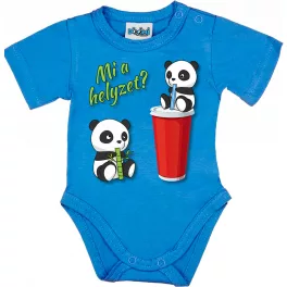 panda body pre bábätká modrá