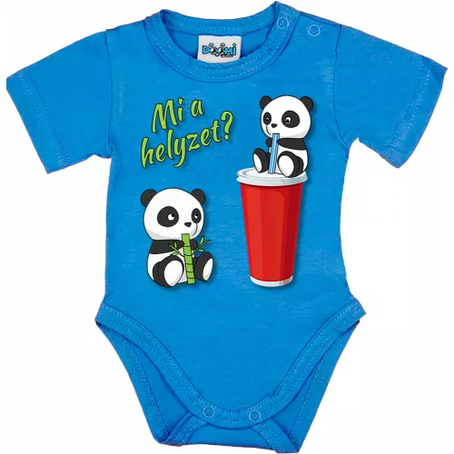 panda body pre bábätká modrá