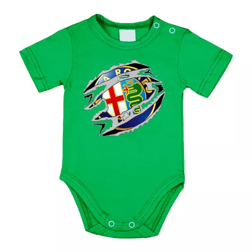 alfa romeo zelené dojenské telo s krátkym rukávom