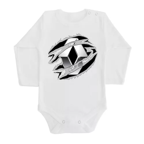 renault biele dlhý rukáv dojčenské telo