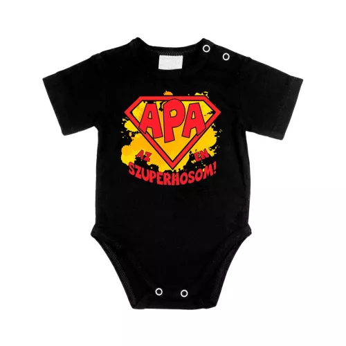 daddy is moje superhrdina čierna body