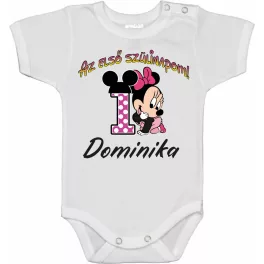   [akcia] veľkosť 80 s menom hanna moje prvé narodeniny! body pre bábätká dievčenské biele krátke rukávy