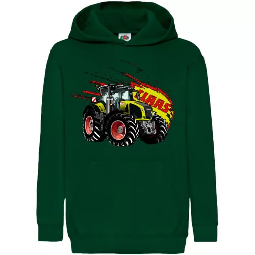 claas axion detský sveter - zelený
