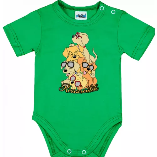 zlé kosti! detské telíčko zelené