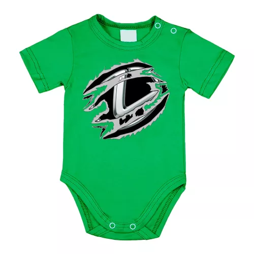 lexus detské telo s krátkym rukávom zelené