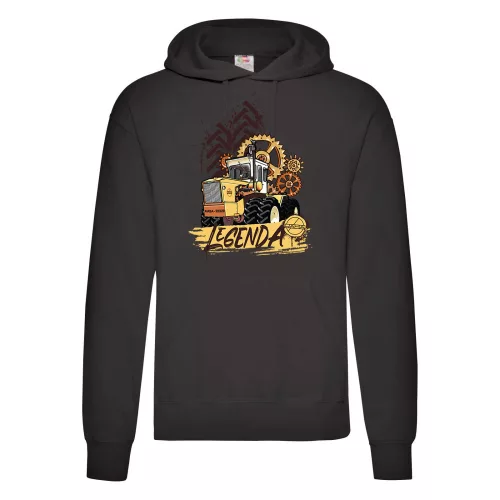 čierna mikina rába s kapucňou nová