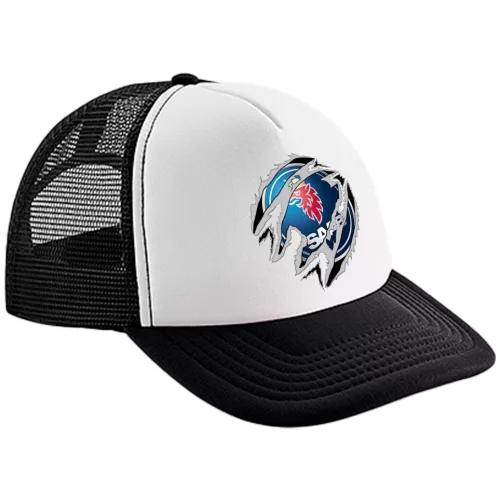 baseball čiapka saab čierno biele