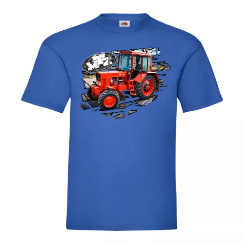mtz 82 v práci modré tričko