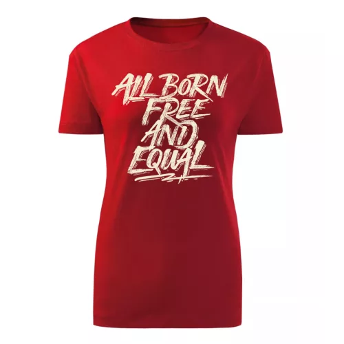 all born free…červená dámske tričko