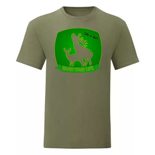 užite si svoj život zelené tričko