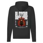 blazing motorcycle mikina na zips, čierna