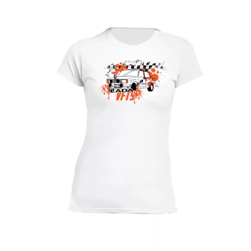 rally vfts lada biele dámske tričko