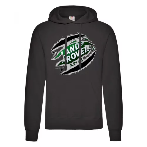 mikina land rover čierna