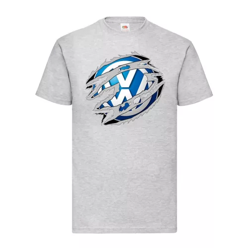 vw šedé tričko