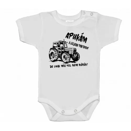 môj otec je najlepší vodič traktora....detské telo krátky rukáv