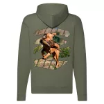 maďarská vizsla zelený sveter na zips
