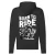 born to ride motorcycle mikina na zips, čierna