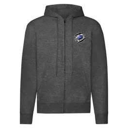 datsun mikina na zips tmavosivá