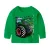 zelené detské tričko s dlhým rukávom s fendt