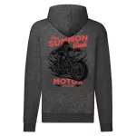 the skull garage motorcycle mikina na zips, sivá