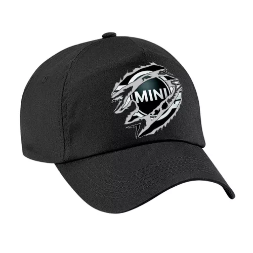 čierna látka mini cooper detská baseball čiapka