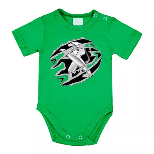 peugeot zelená body s krátkym rukávom