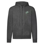 land rover zips tmavá šedá mikina