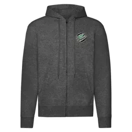 land rover zips tmavá šedá mikina