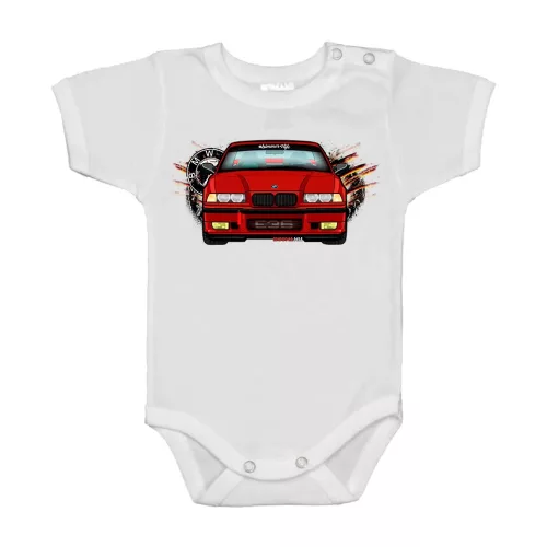 bmw e36 biely krátky rukáv dojčenské body