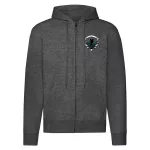 hunter coat tmavosivá mikina na zips
