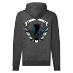 hunter coat tmavosivá mikina na zips