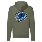 mikina na zips s logom new holland zelená