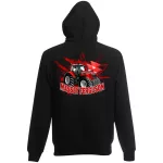 detský sveter massey ferguson na zips - čierny