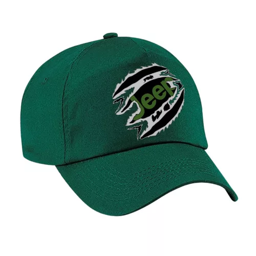 zelená látka jeep baseball čiapka
