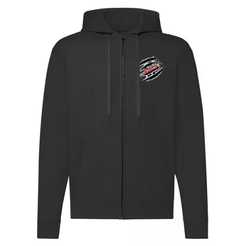 mikina isuzu na zips čierna