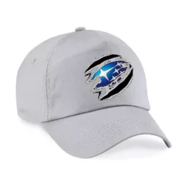 svetlo sivá látková čiapka subaru baseball