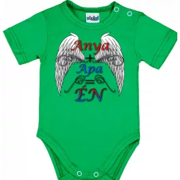 mama+otec=ja body pre bábätká zelené