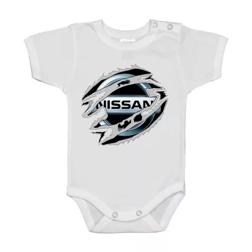 nissan biely bojček s krátkym rukávom