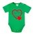 detské telo s krátkym rukávom "ľúbim ťa daddy" zelené