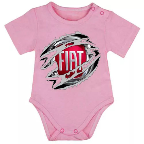 fiat ružové body s krátkymi rukávmi