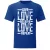 give love...modrý tričko