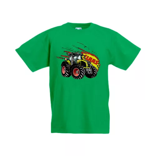 detské tričko claas axion zelené