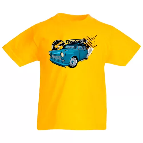 trabant 601 žlté detské tričko